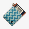 Thread Patterned Vertical Leather Elastic Wallet