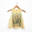 Wild Field Ladies Crop Tank - French Vanilla