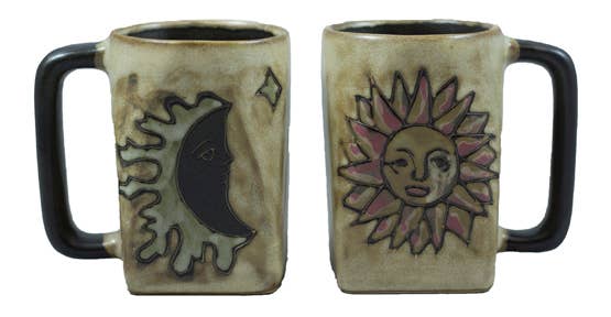 Sun and Moon Stoneware Mug