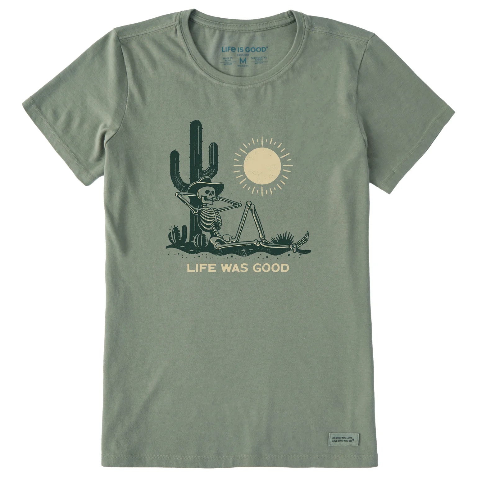 Life Was Good Cowboy Skeleton Tee