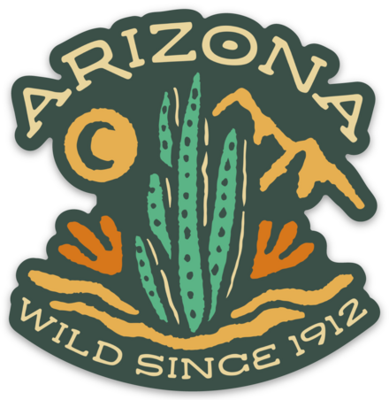 AZ Wild Since 1912 Sticker