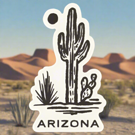 Arizona Saguaro Cactus Sticker