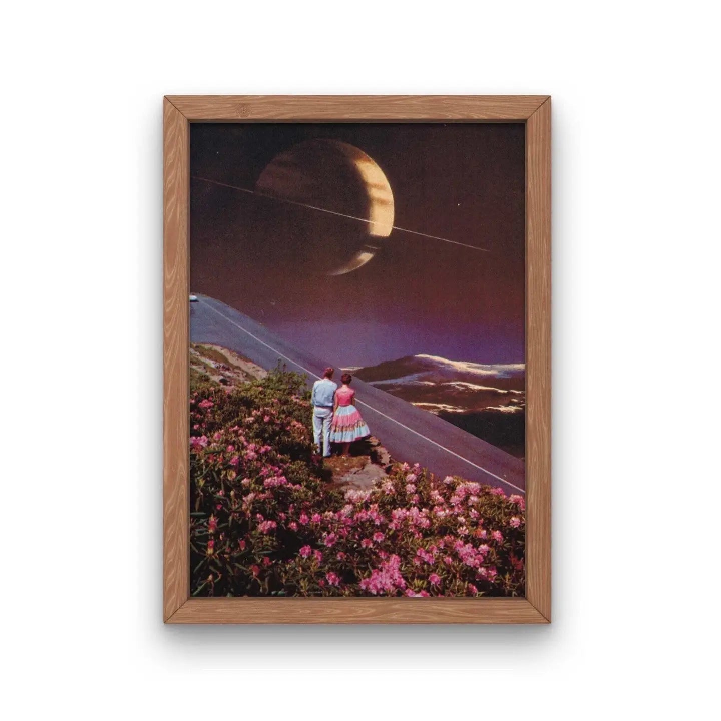 Surreal Vintage Space Highway Print
