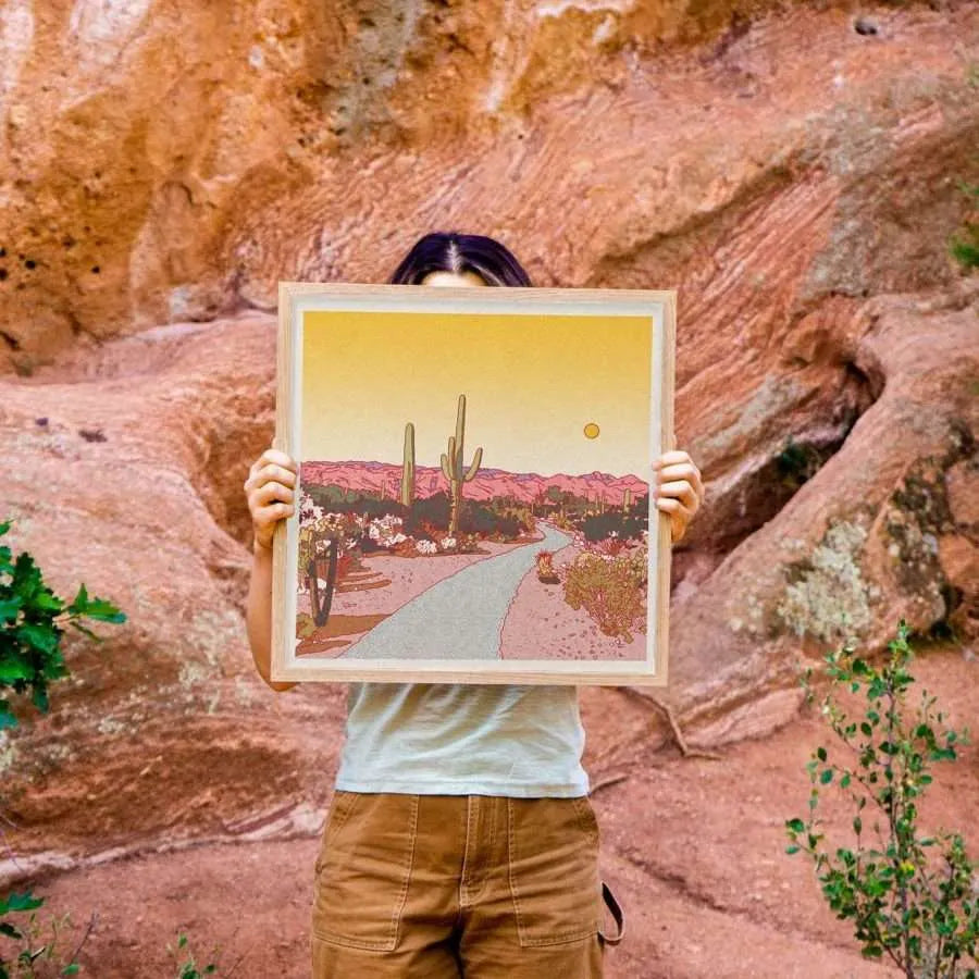 Desert Mountain - 12 x 12 Print