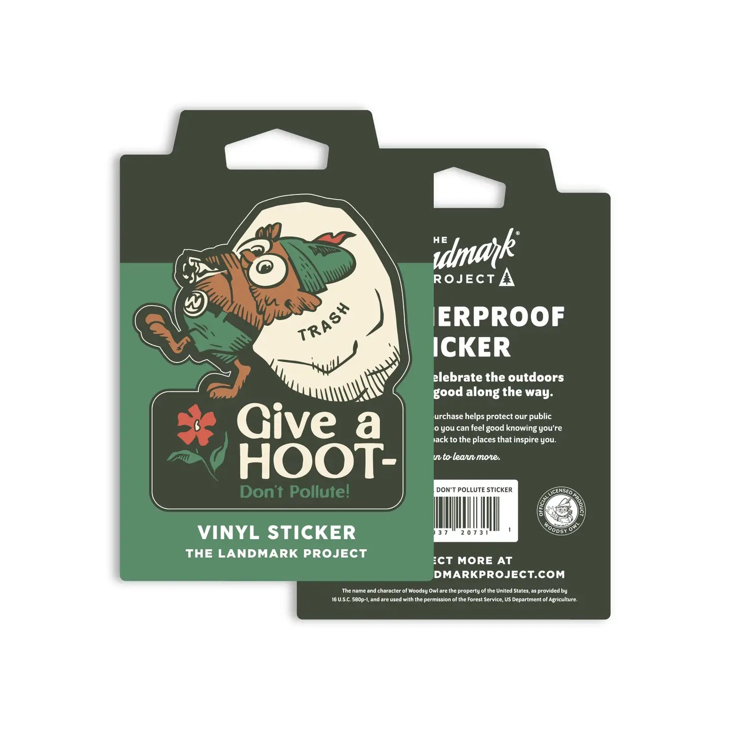 Give A Hoot, Don't Pollute Sticker