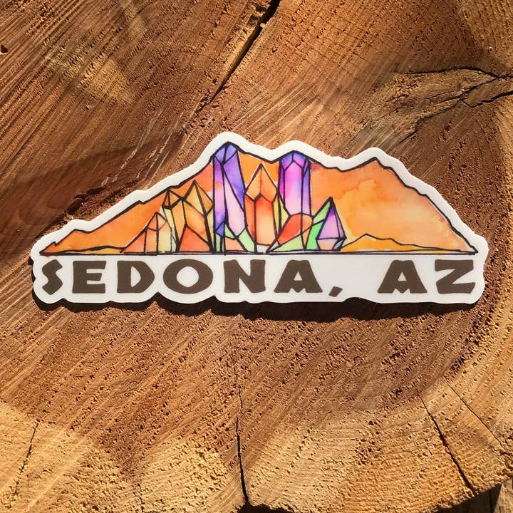 Sedona Crystal Mountains Sticker