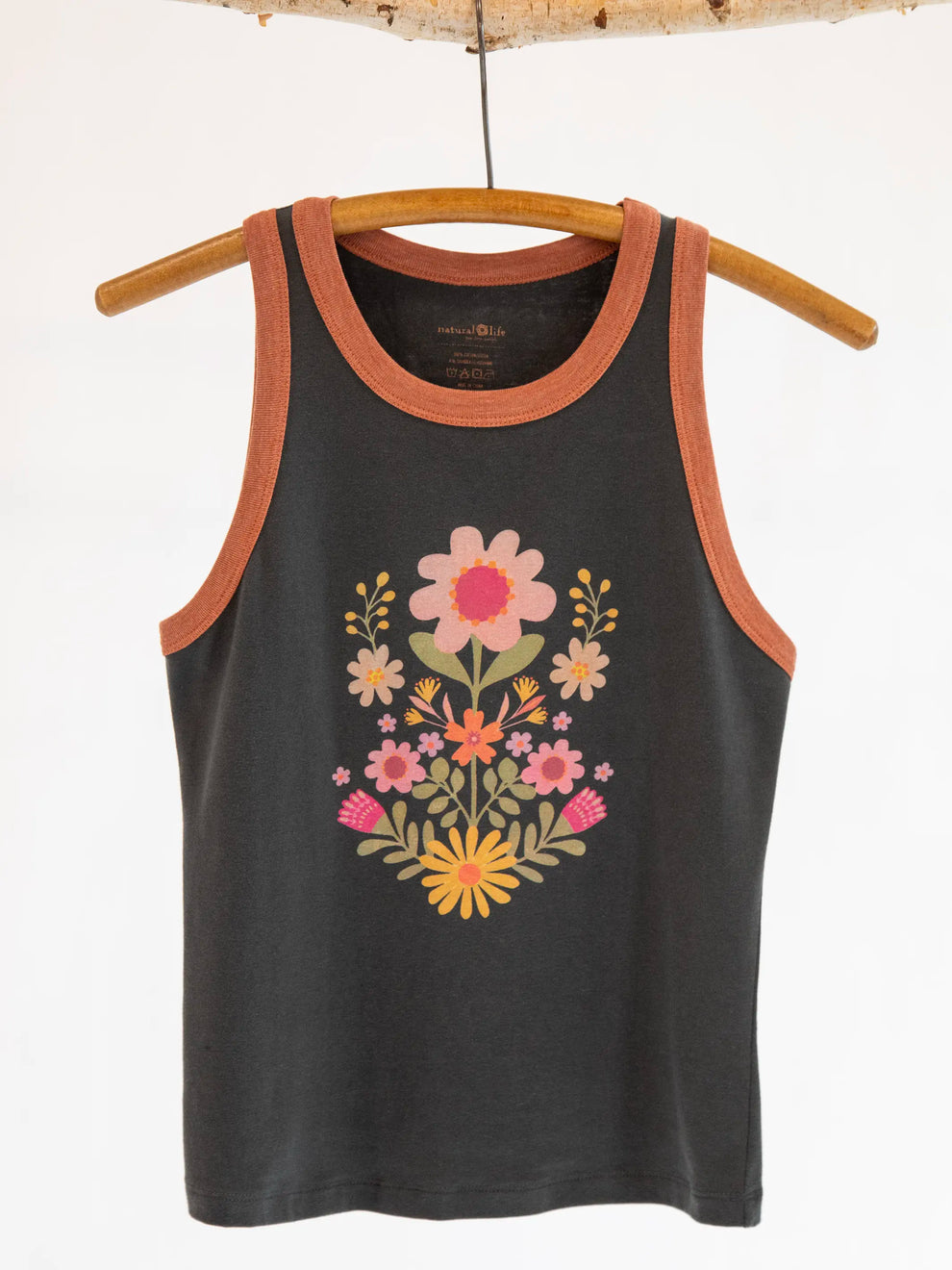 Folk Flower Ringer Tank