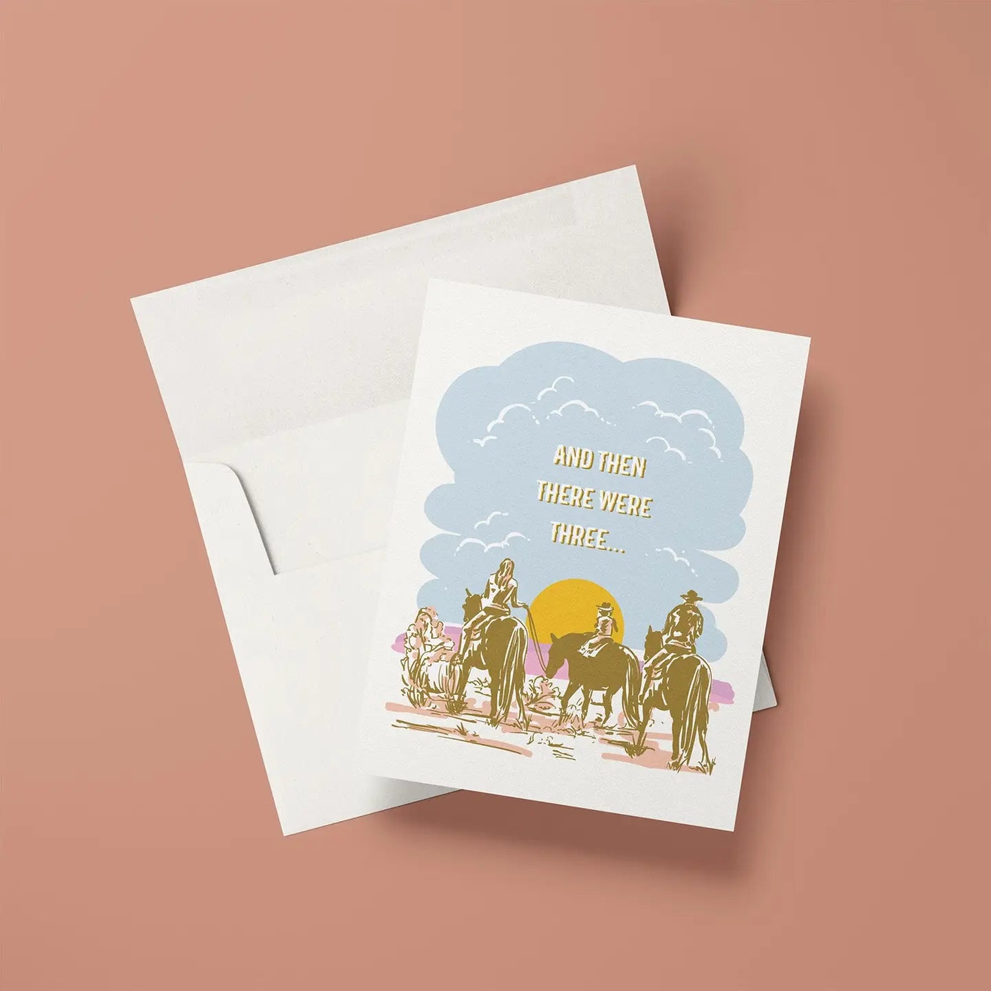 Three Cowboys Welcome Card