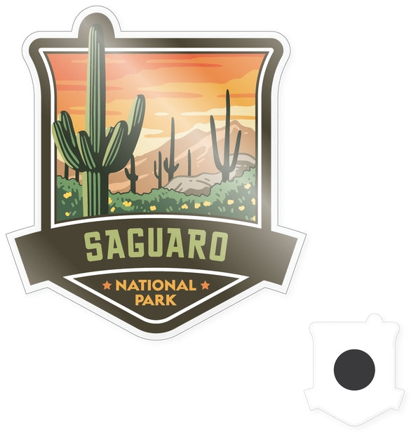 Saguaro Badge Magnet