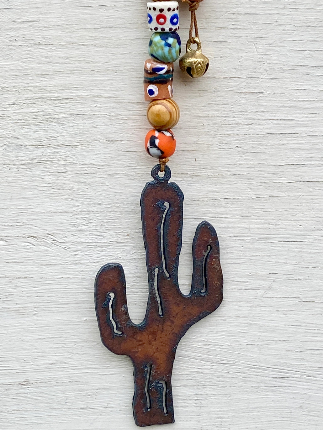 Rustic Cactus Chime Ornament