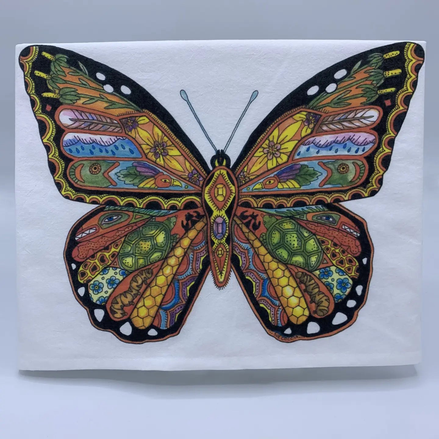 Monarch Butterfly Tea Towel