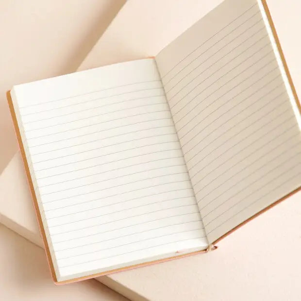Wild & Free - Pink Vegan Leather Embossed Notebook