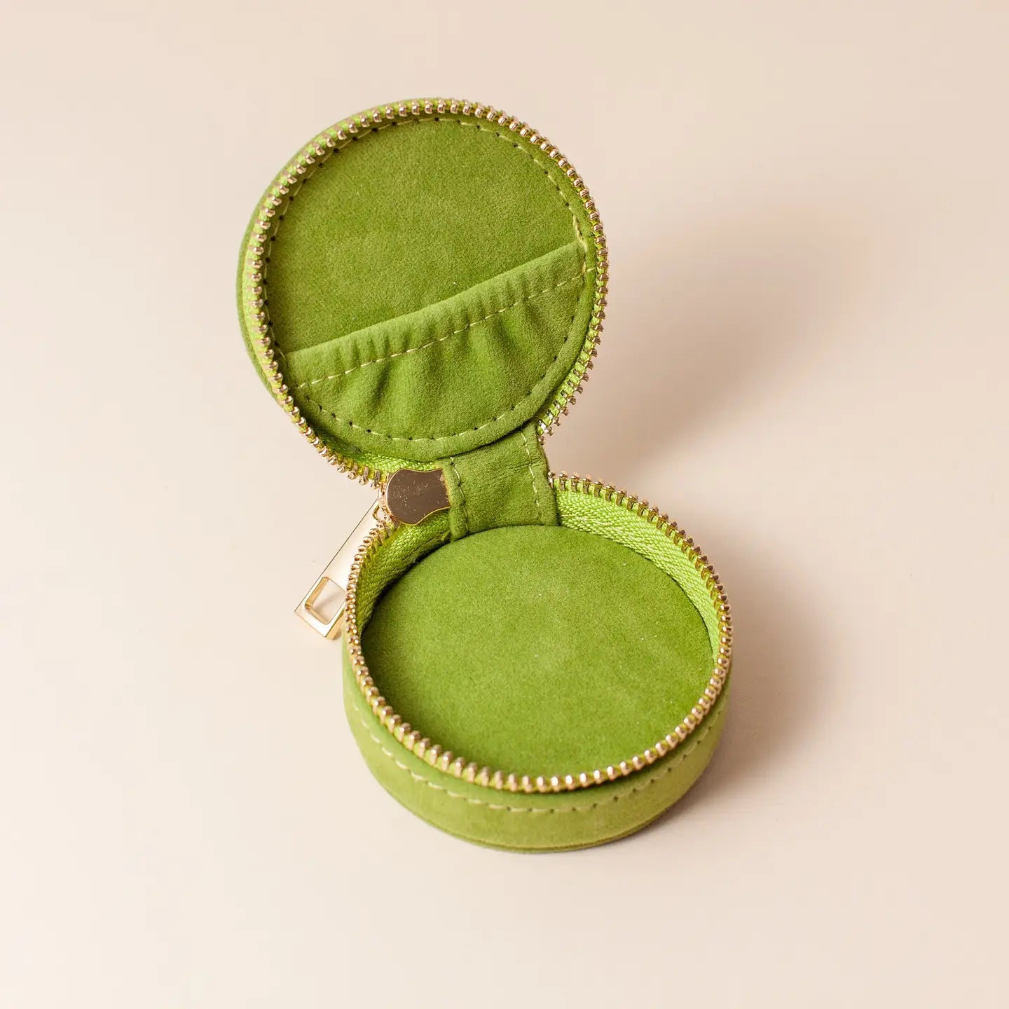 Green Travel Jewelry Case