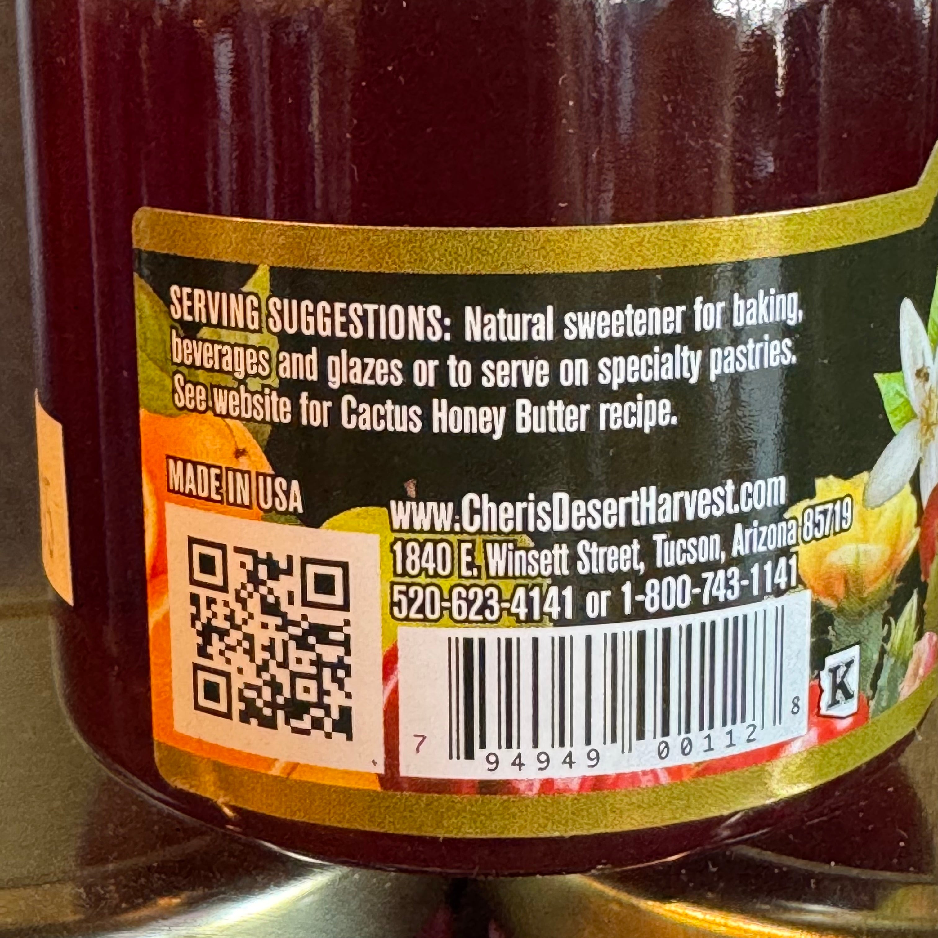 Prickly Pear Honey 5 oz