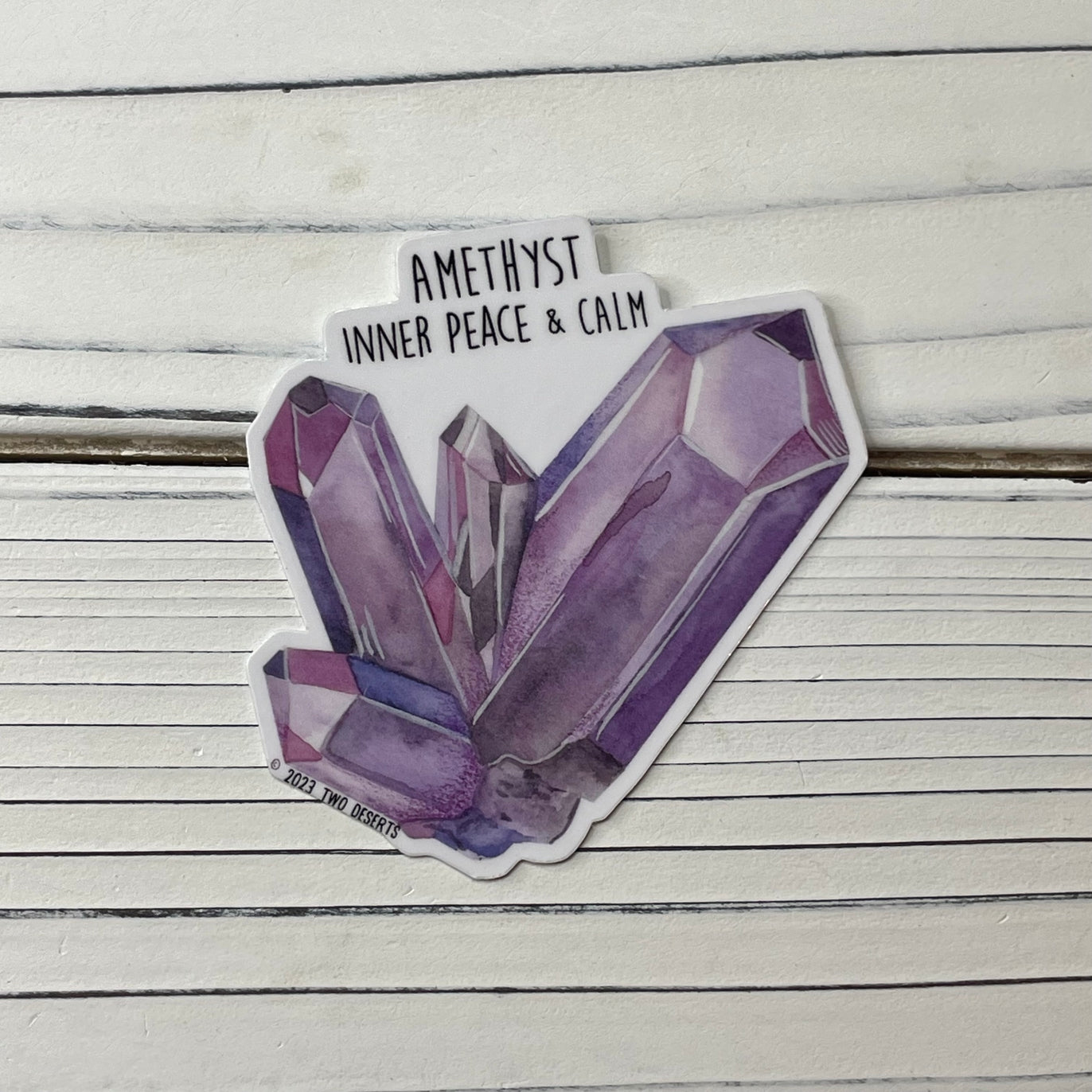 Amethyst Crystal Sticker