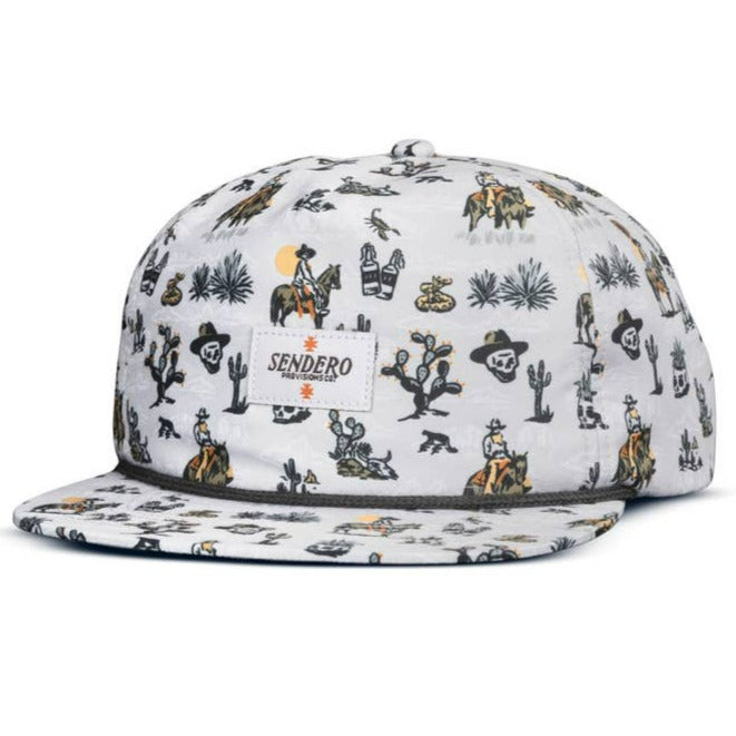 Muertos Print Flat Brim