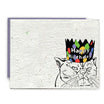 Happy Birthday Crown Cat Seed Card