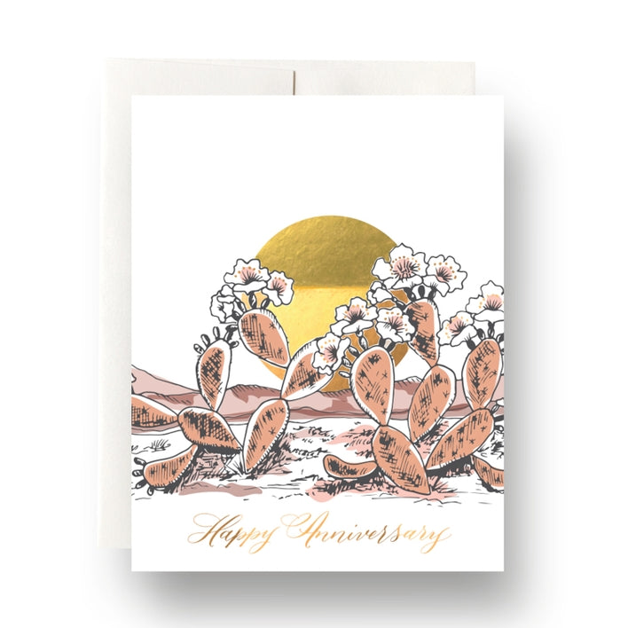 Prickly Pear Anniversary Greeting Card