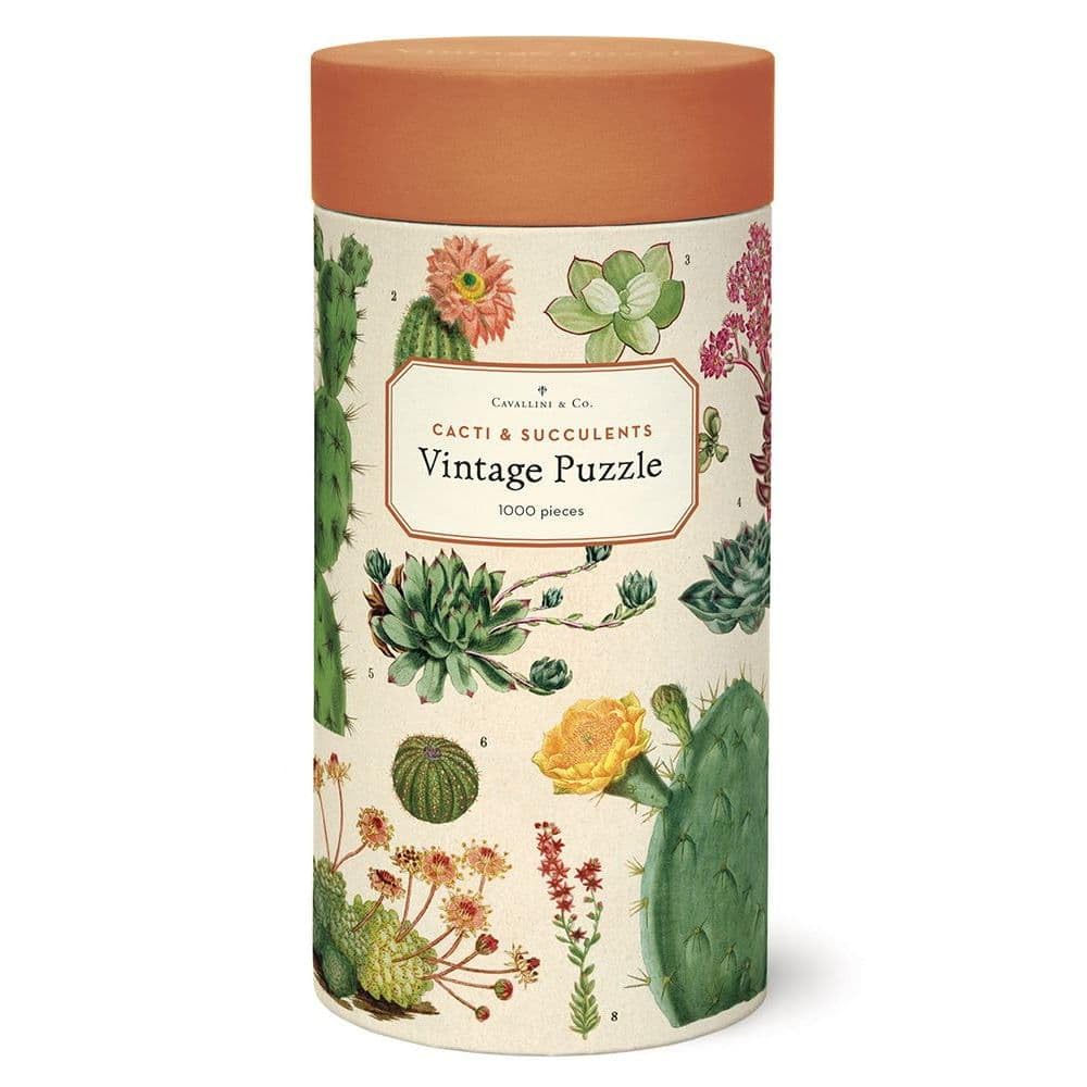 Cacti & Succulents Vintage Puzzle