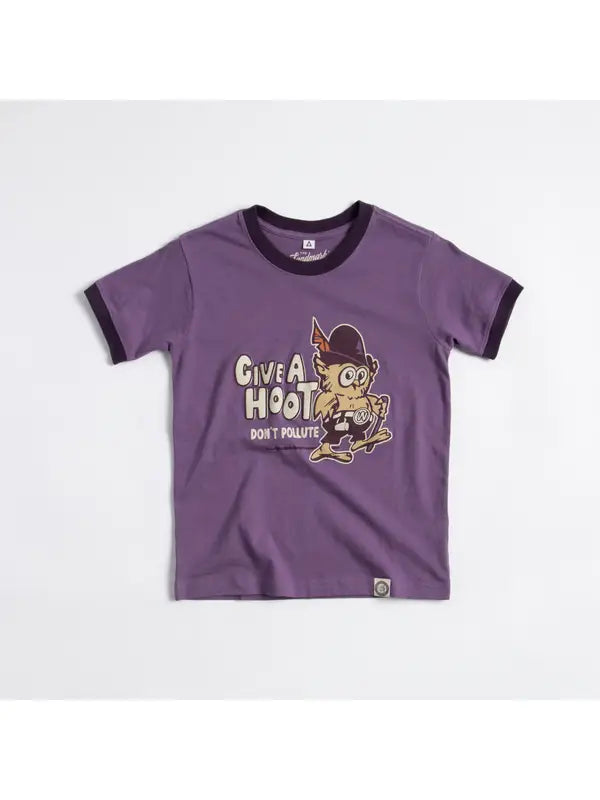Give A Hoot Kids' Ringer Tee