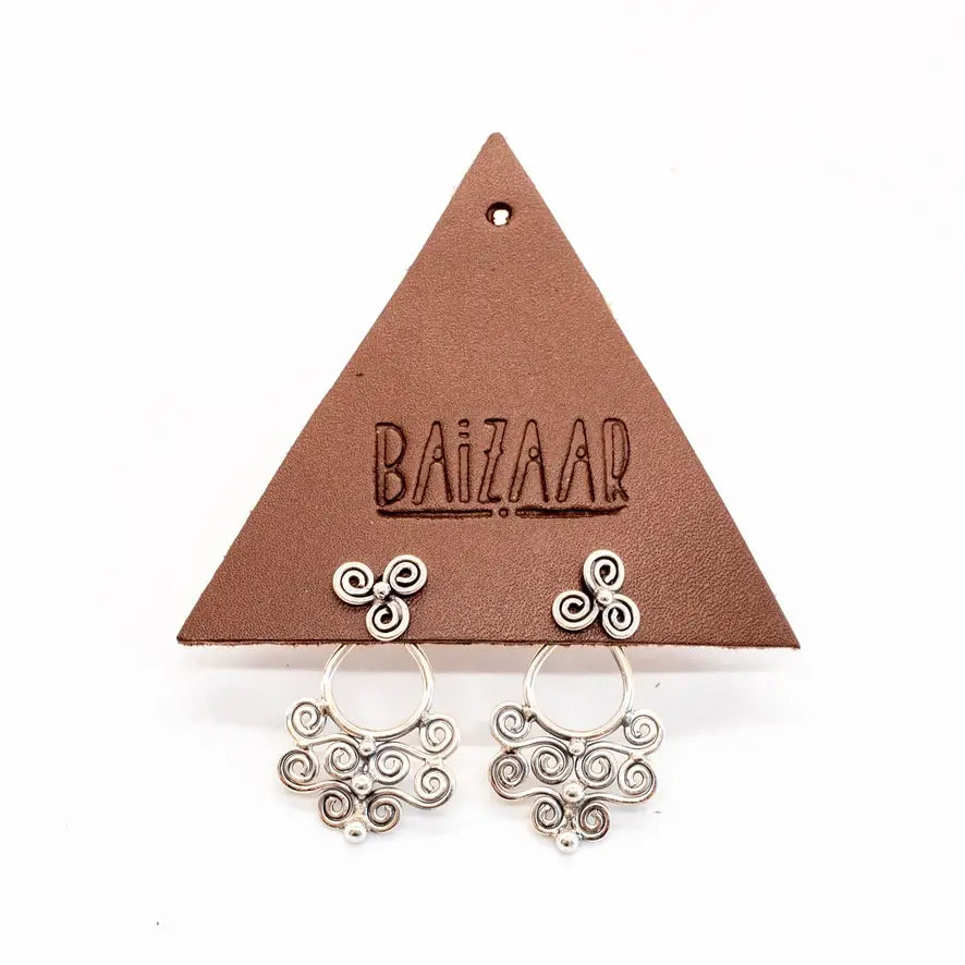 Spiral Jacket Earring