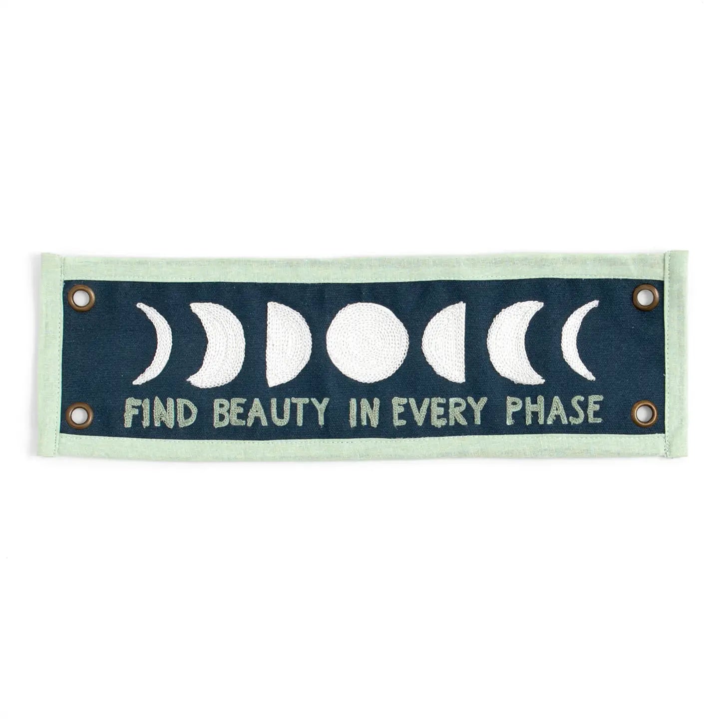 Find Beauty Embroidered Canvas Banner