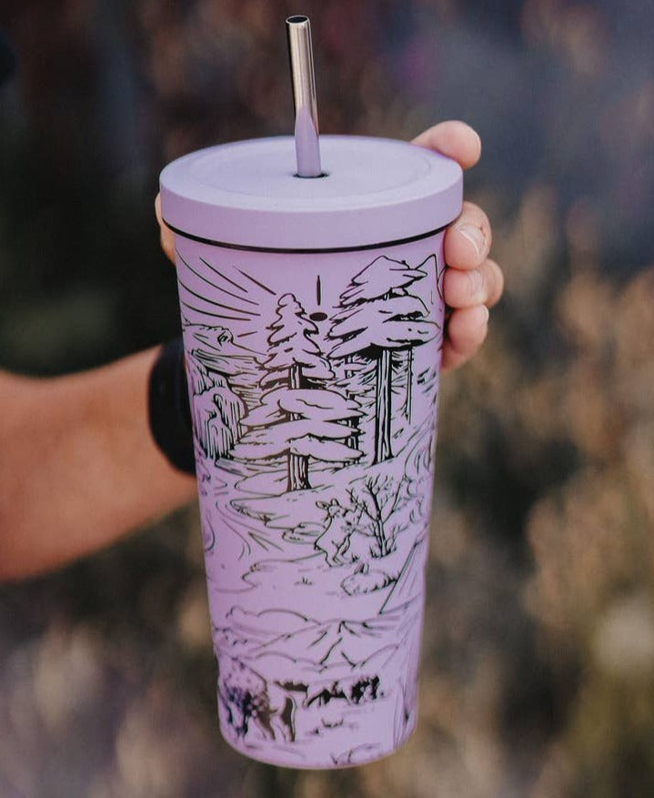 Winter Blues Travel Tumbler