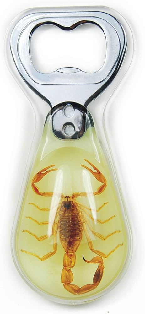 Glow-in-the-Dark Golden Scorpion Bottle Opener