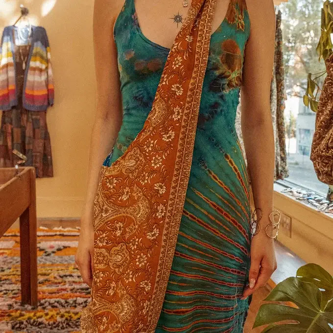 Reversible and Recycled Silk Bag