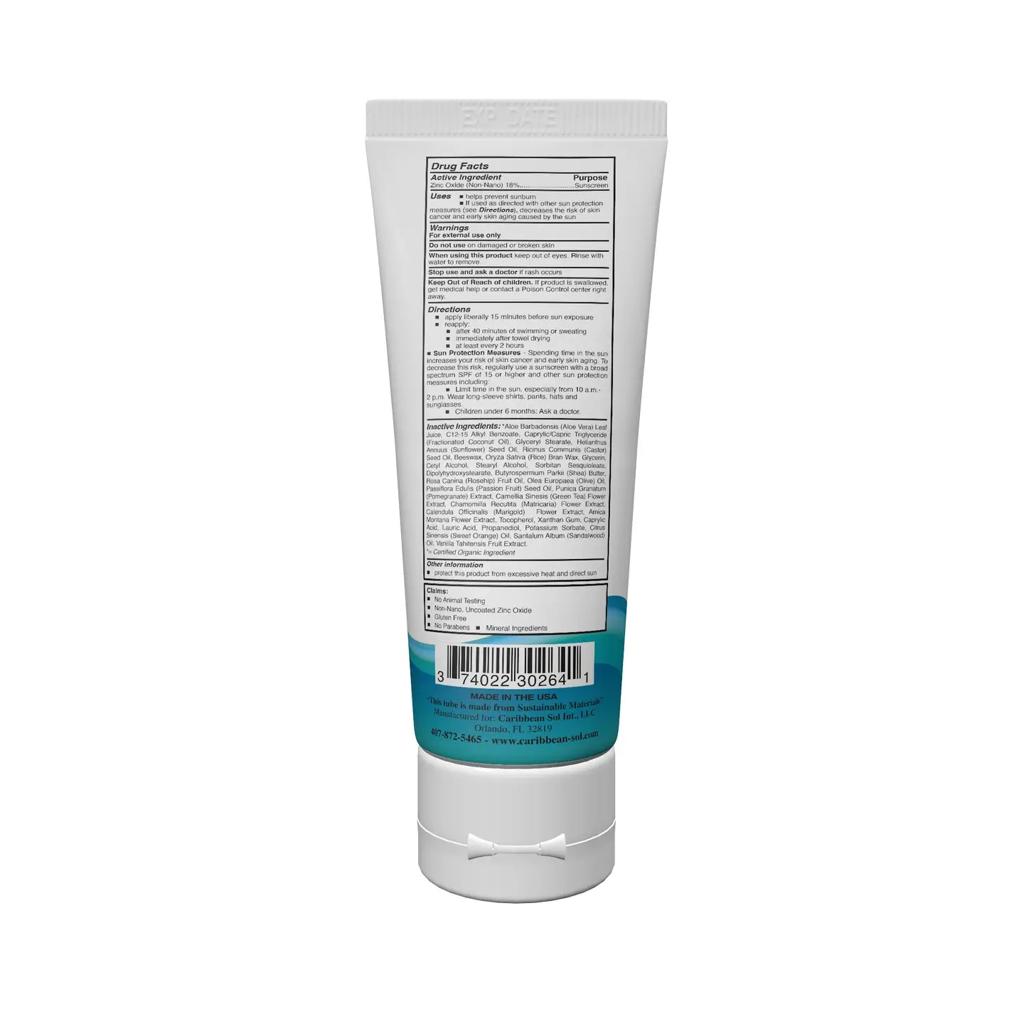 Natural Sunscreen Spf 30 - 4oz
