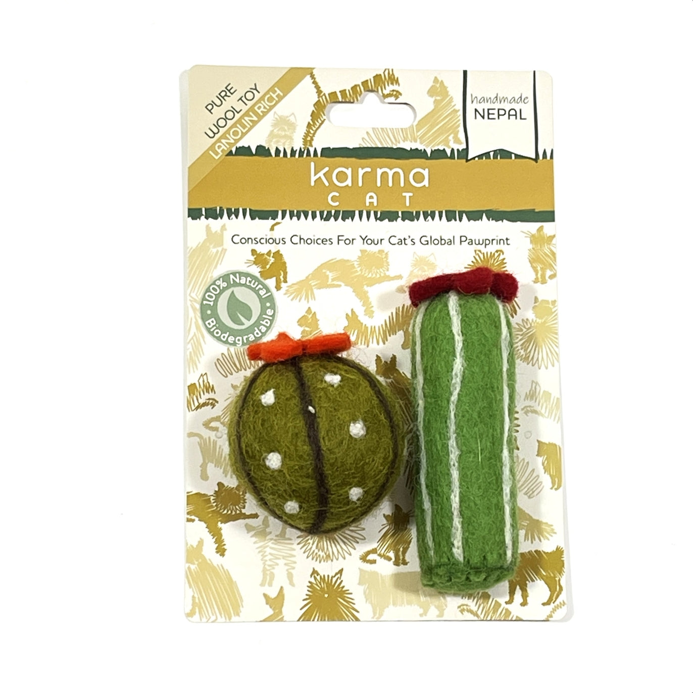 Assorted Cacti Cat Toy Set