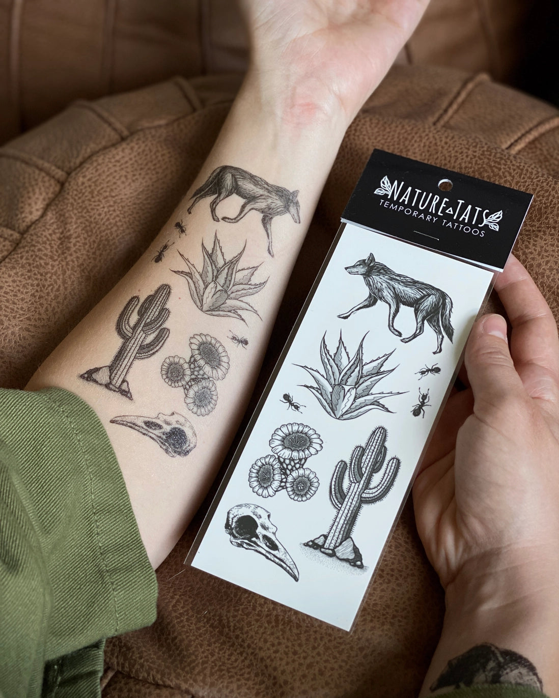 The Wild Desert Temporary Tattoo Sheet
