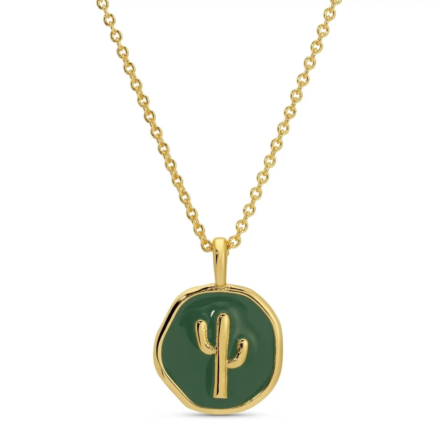 Cactus Pendant Necklace