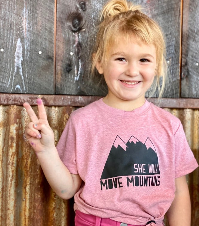 She Will Move Mountains Kids' Tee