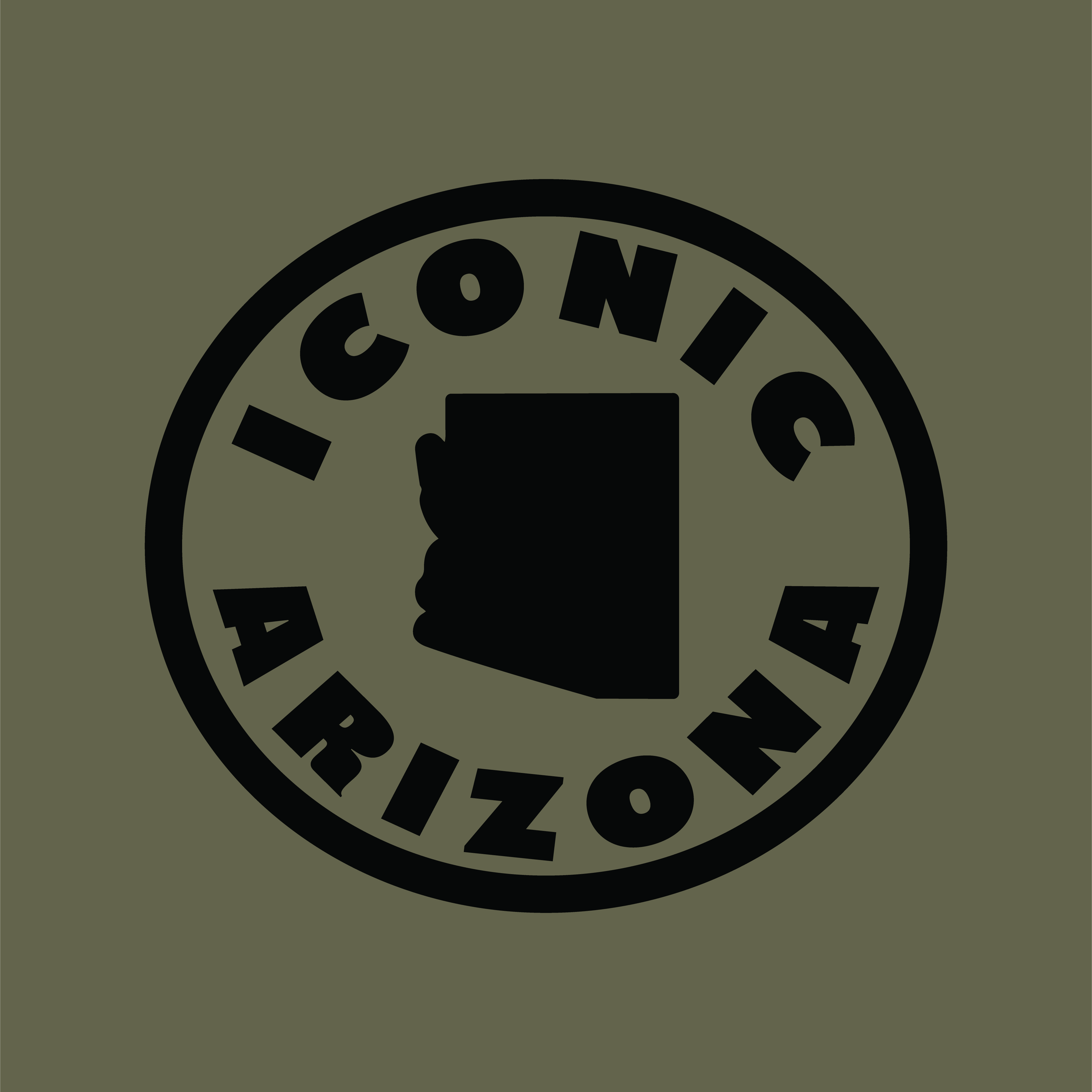 Iconic Arizona The Sentinel Tee - Army Green