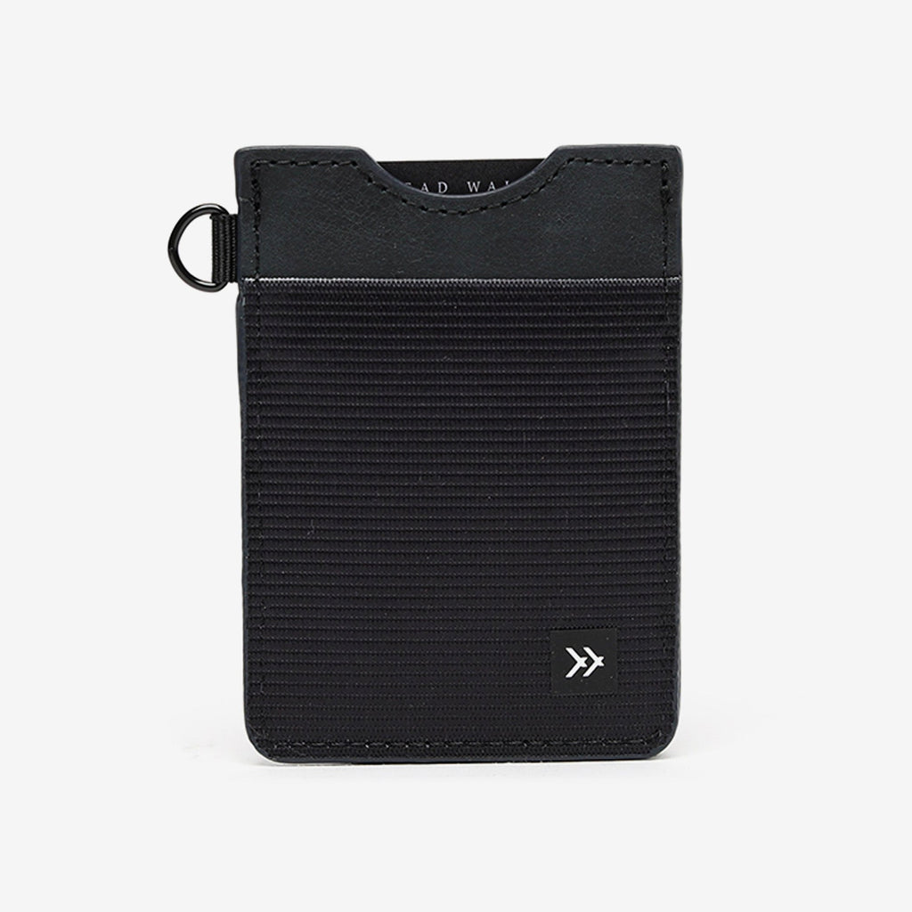 Black Vertical Leather Wallet