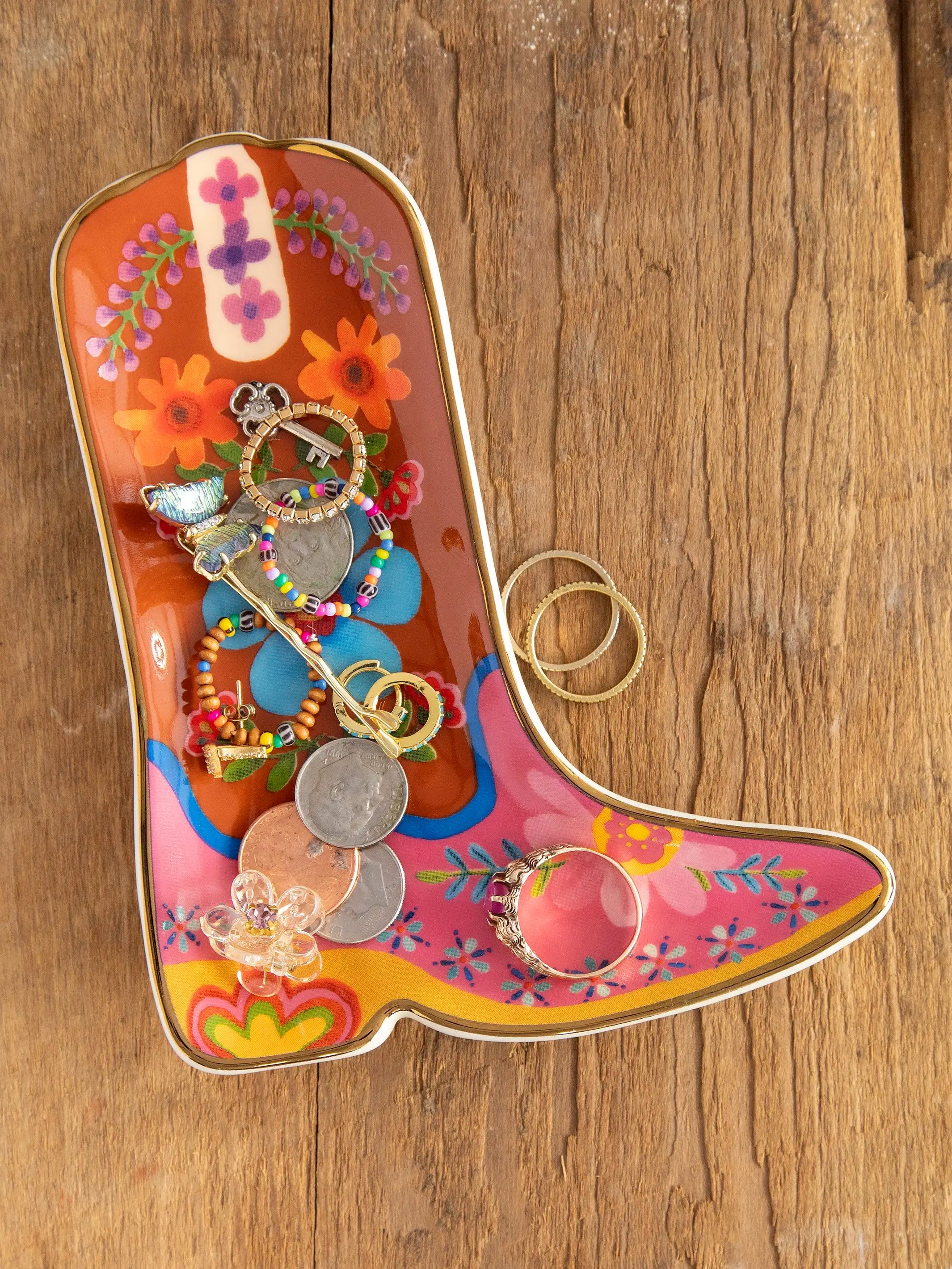Boot Ceramic Trinket Dish