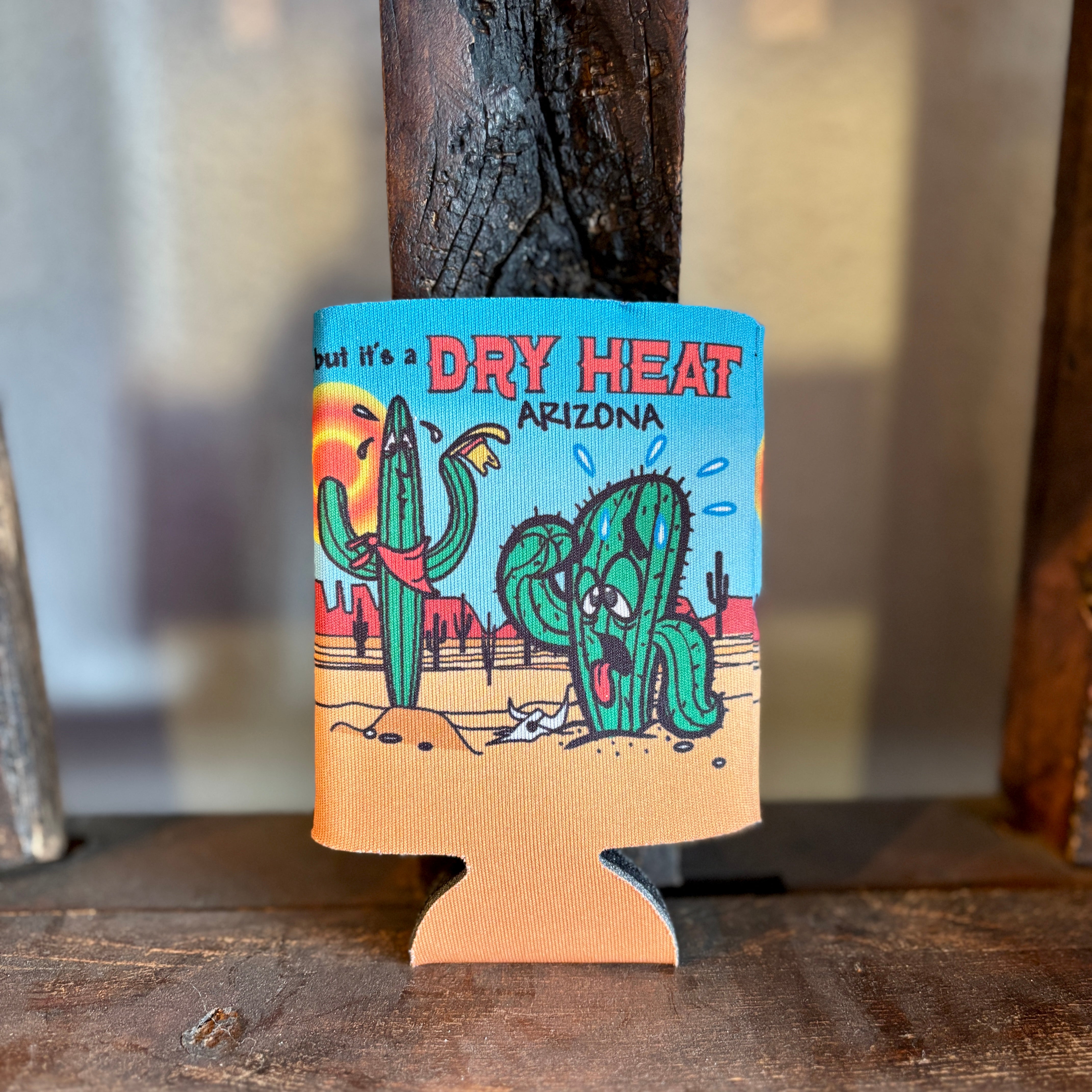 Dry Heat Cactus Koozie