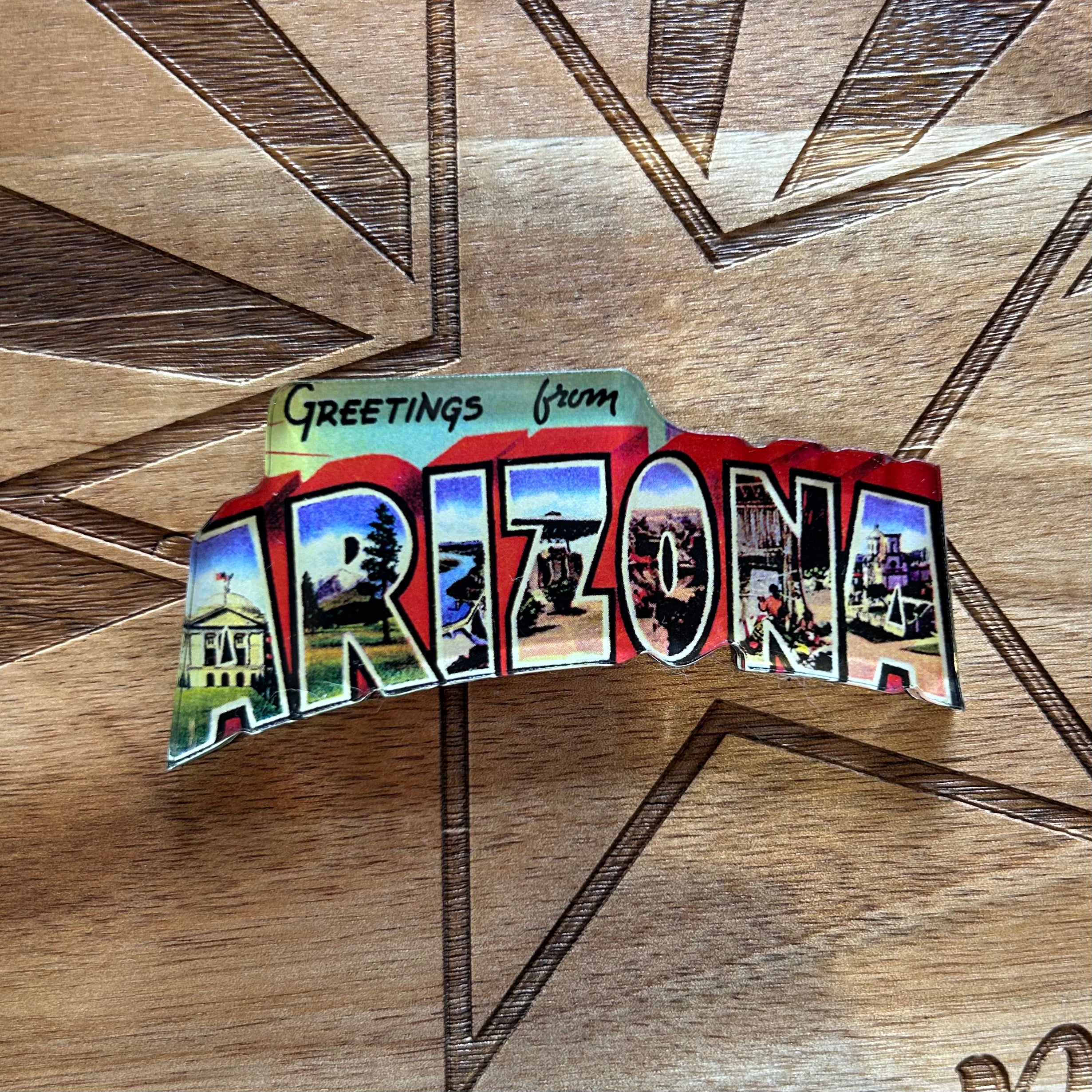 Arizona Retro Acrylic Magnet