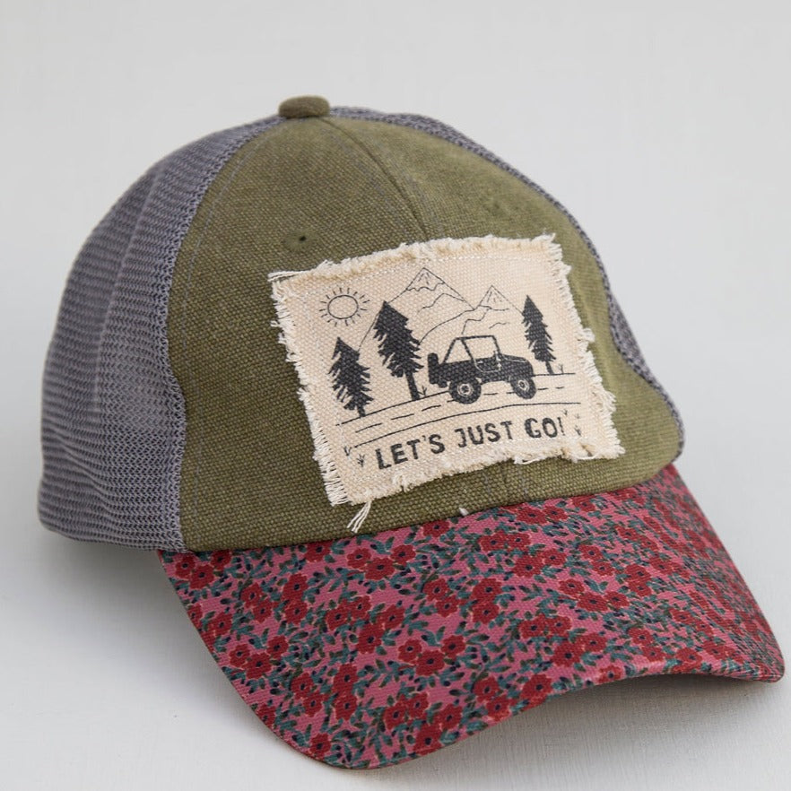 Canvas Trucker Hat - Let's Just Go