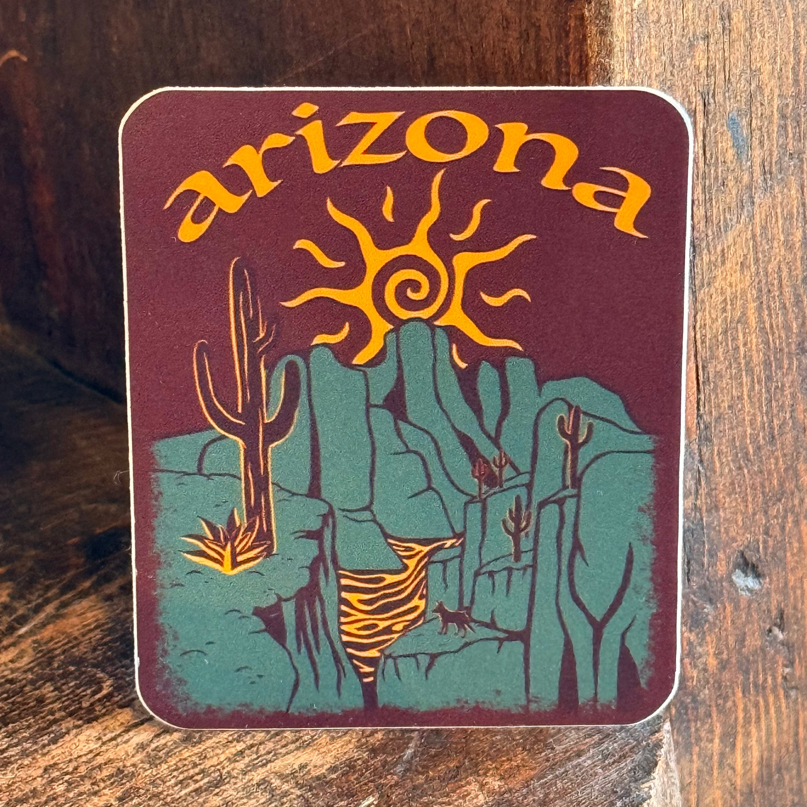 Arizona Desert Sun Sticker