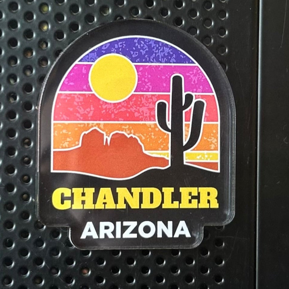 Chandler Arizona Sunset Acrylic Keychain