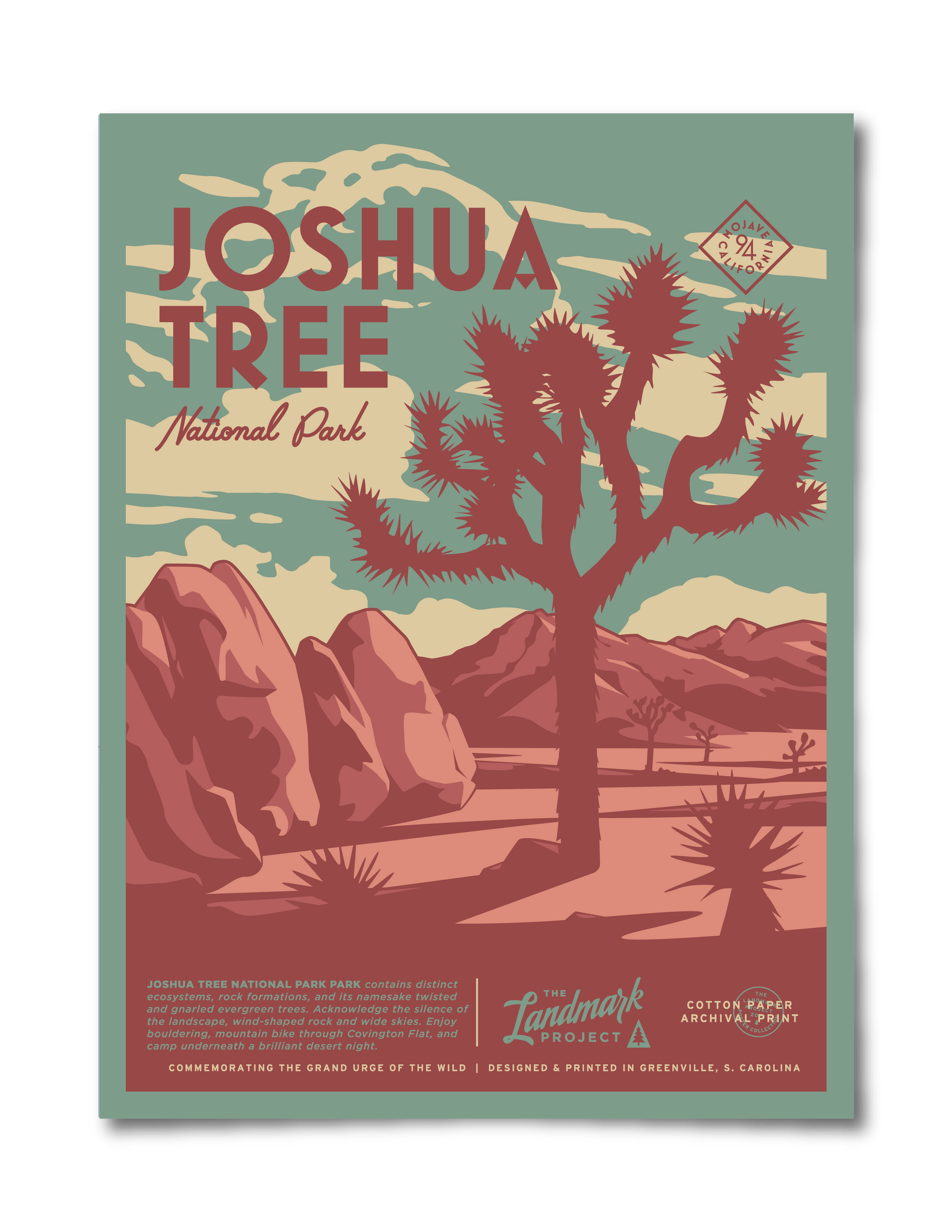 Joshua Tree National Park Poster - 12 x 16