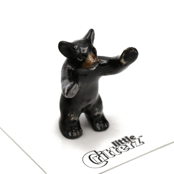 Black Bear Cub Porcelain Miniature