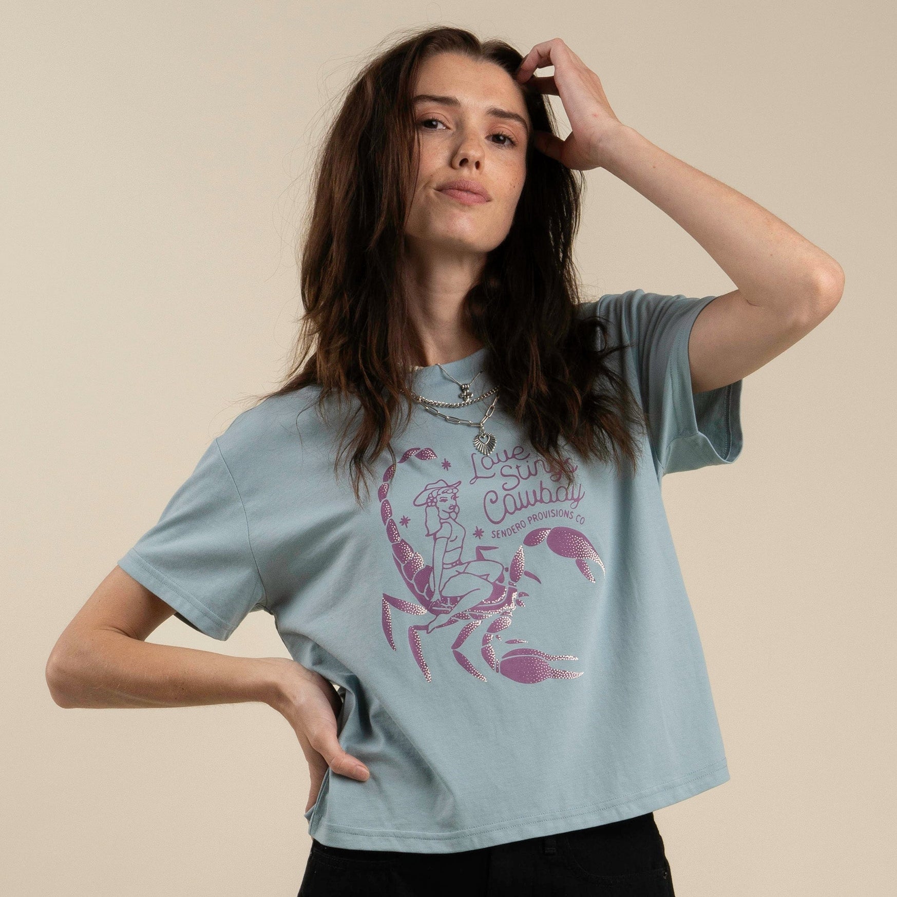 Love Stings Crop Tee