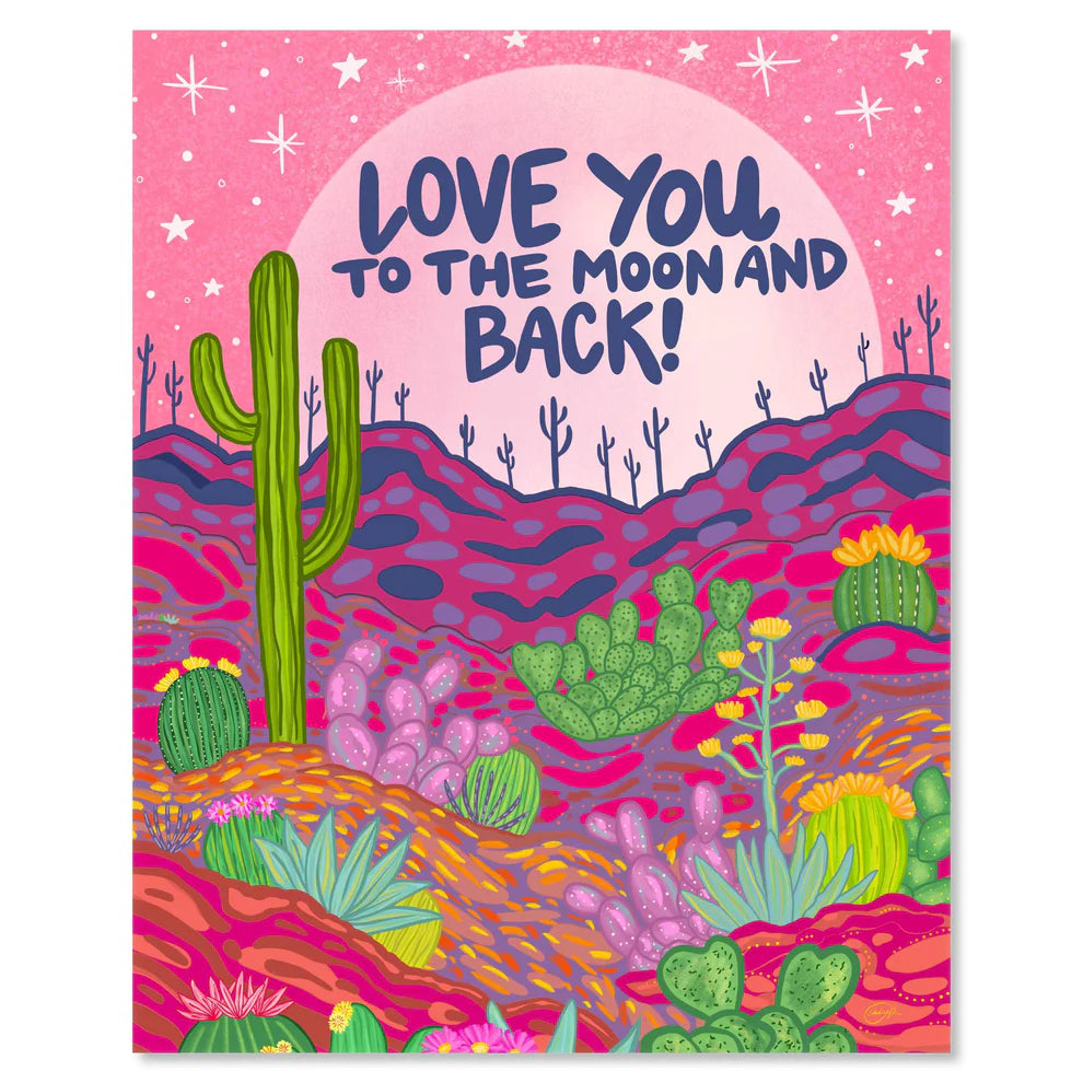 Love You To The Moon and Back Card
