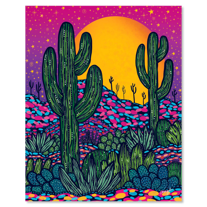 Midnight Rainbows 8 x 10 Art Print