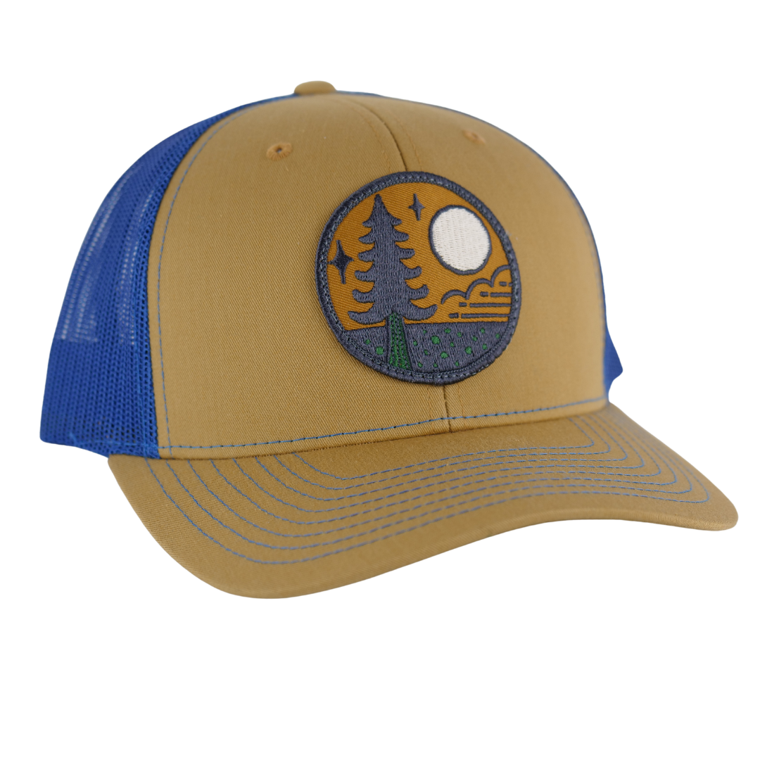 Moonlit Pine Curved Trucker