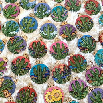 Annotated Audrey Hand-Painted Ornaments