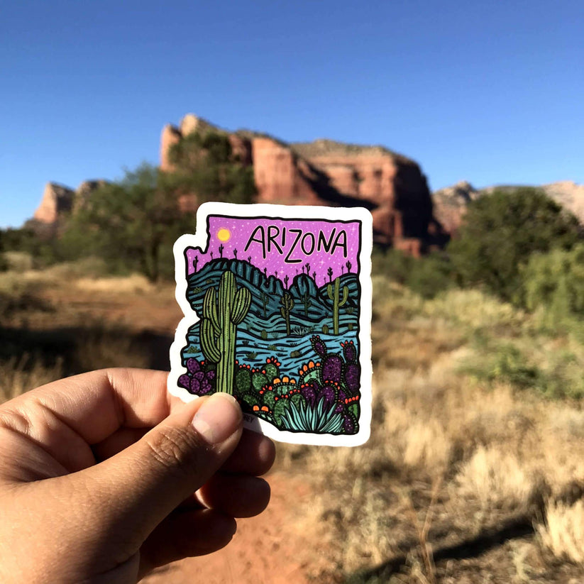 Purple Arizona Sticker